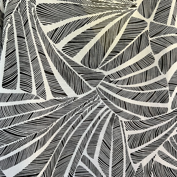 MICHAEL KORS Palm Print Sheer Embellished V Neck Top Size XL - Picture 6 of 10